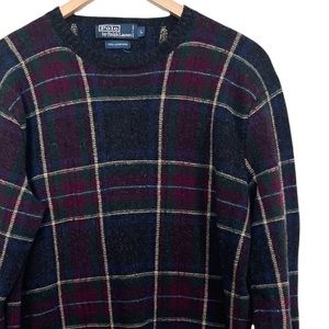 Polo by Ralph Lauren | Sweaters | Polo Ralph Lauren 0 Lambswool Plaid  Sweater | Poshmark